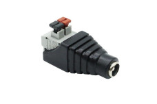 Штекер живлення PROLUM™ 5,5 мм, Мама із затискачем (503039)