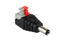 Штекер живлення PROLUM™ 5,5 мм, Папа із затискачем (503045)