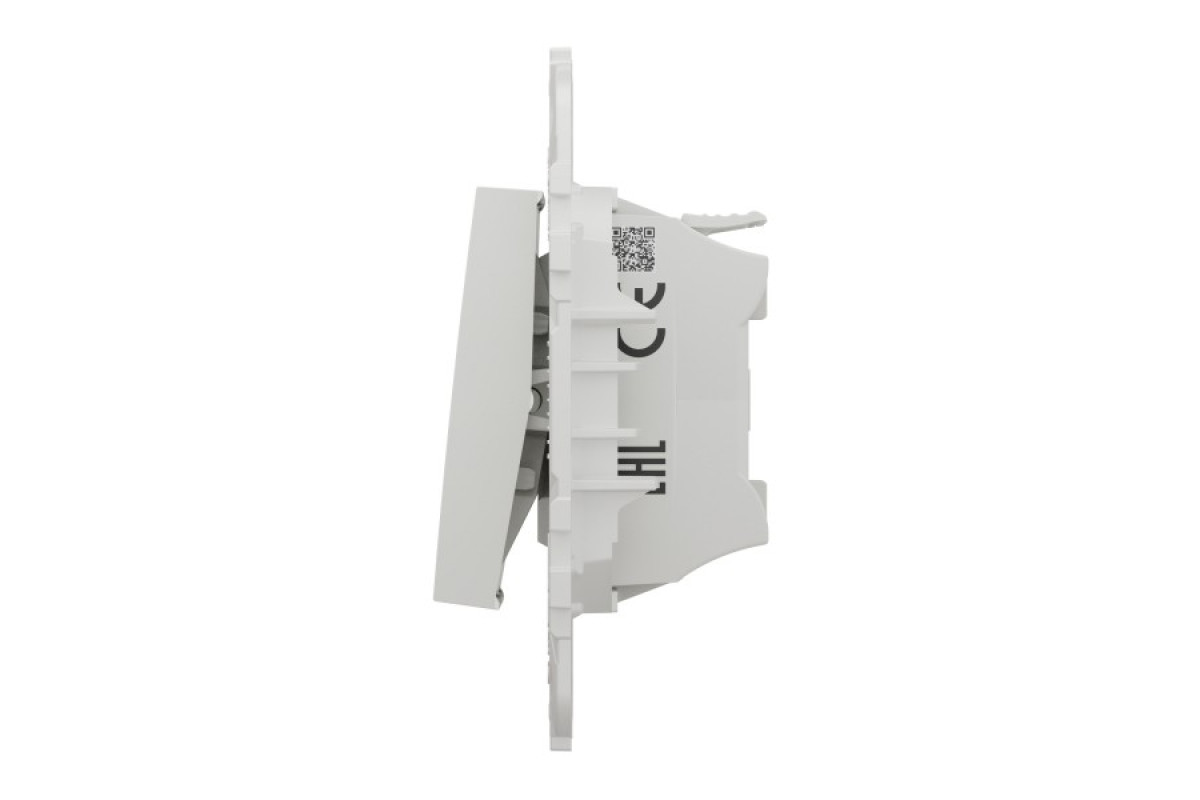 Вимикач 2-клавішний з підсвічуванням 2 х схема 1а 10А білий (NU521118N)