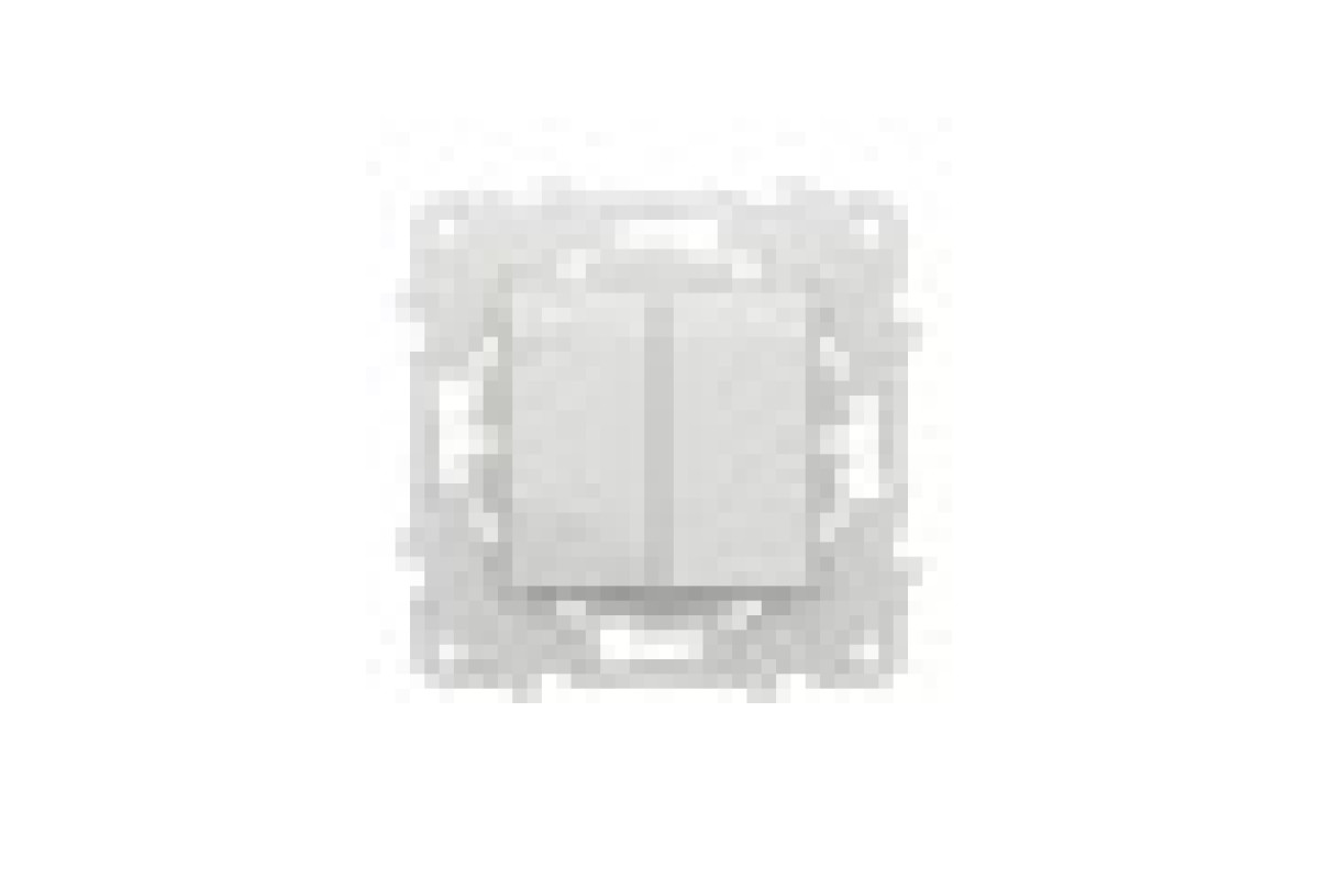 Вимикач 2-клавішний сх.5 10А білий (NU521118)