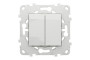 Вимикач 2-клавішний сх.5 10А білий (NU521118)