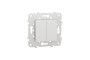 Вимикач 2-клавішний сх.5 10А білий (NU521118)