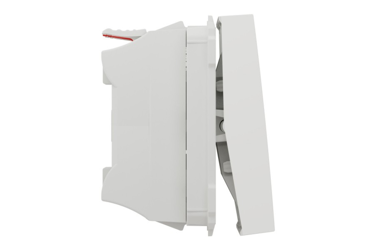 Вимикач 2-клавішний сх.5 10А, 2 модулі білий (NU321118)