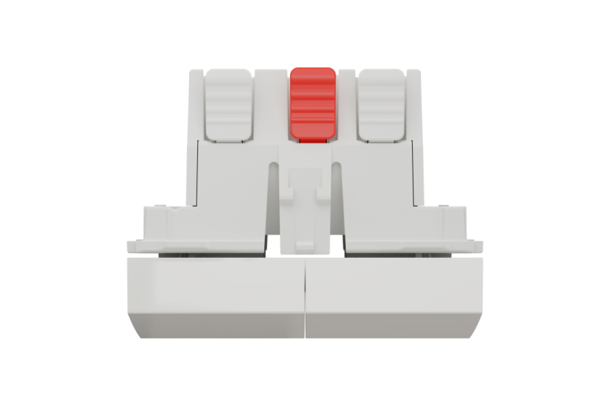 Вимикач 2-клавішний сх.5 10А, 2 модулі білий (NU321118)