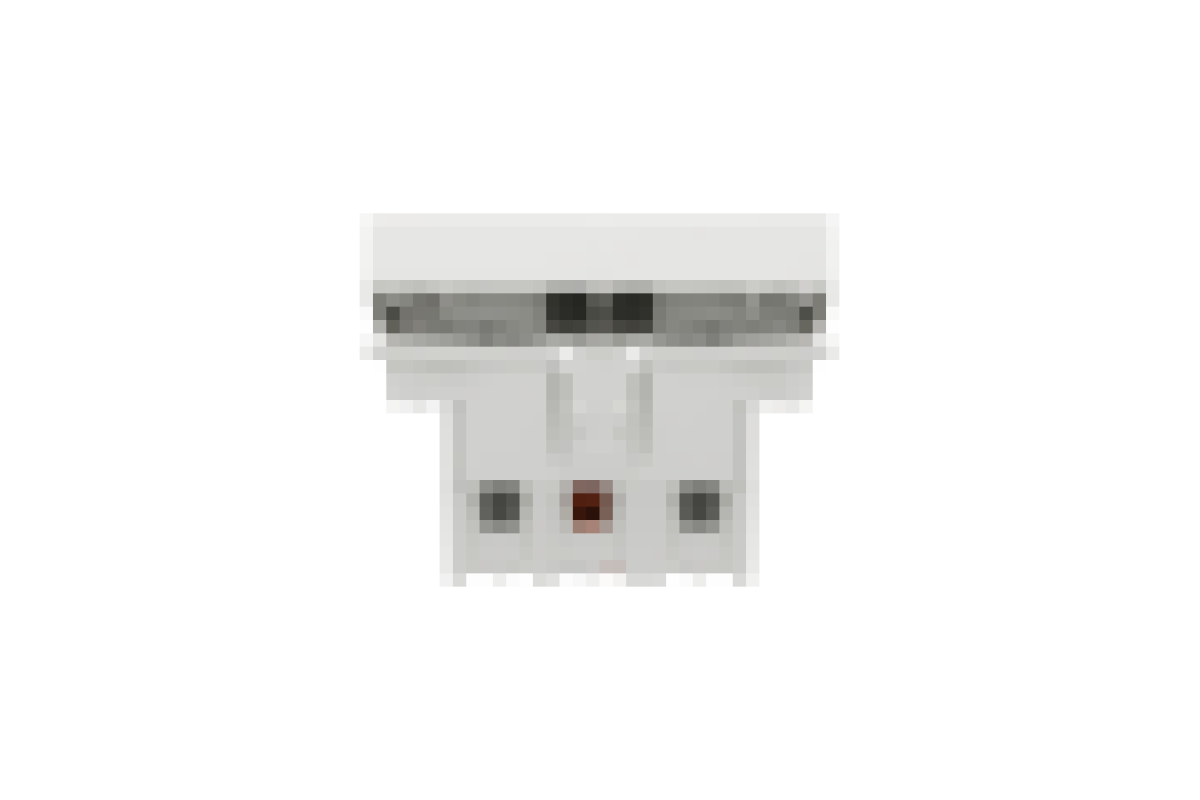 Вимикач 2-клавішний сх.5 10А, 2 модулі білий (NU321118)