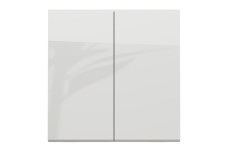 Вимикач 2-клавішний сх.5 10А, 2 модулі білий (NU321118)