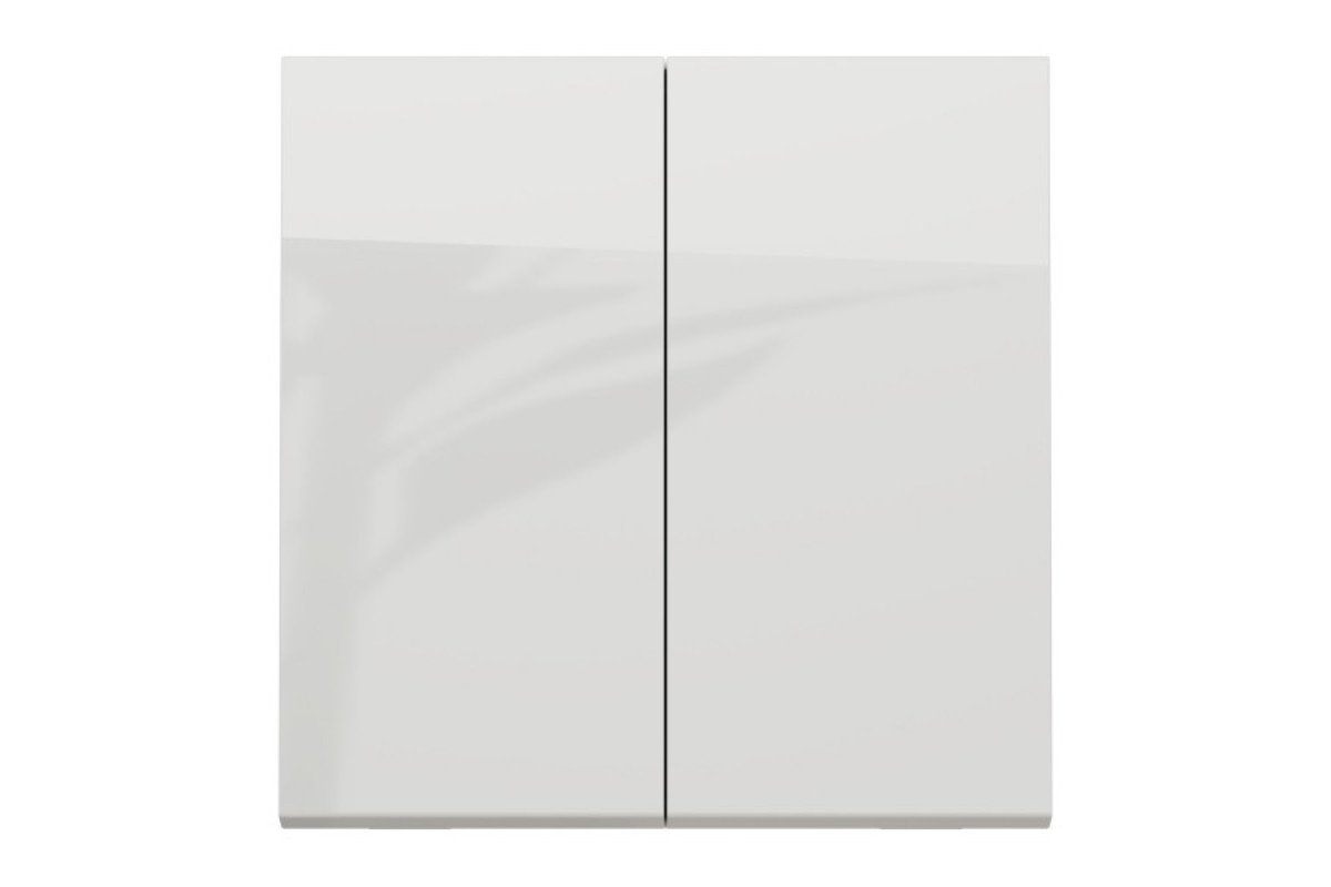 Вимикач 2-клавішний сх.5 10А, 2 модулі білий (NU321118)