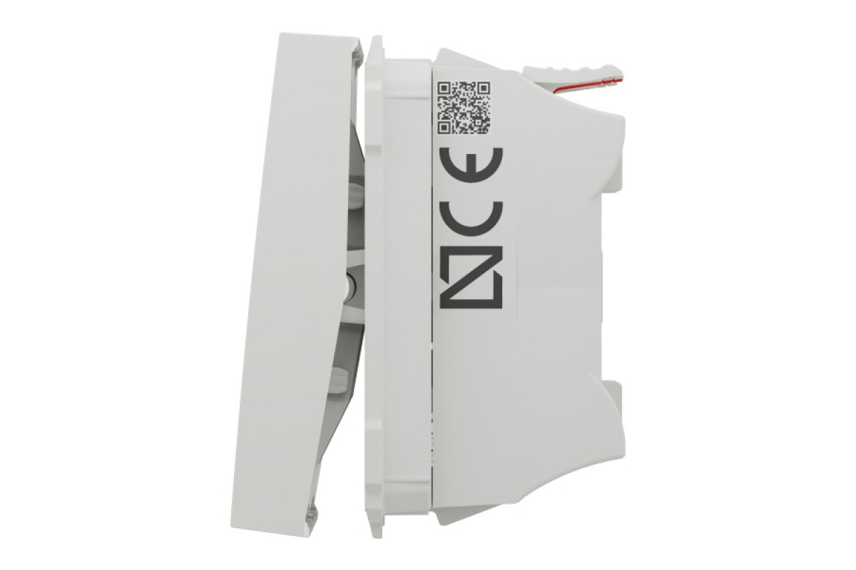 Вимикач 2-клавішний сх.5 10А, 2 модулі білий (NU321118)