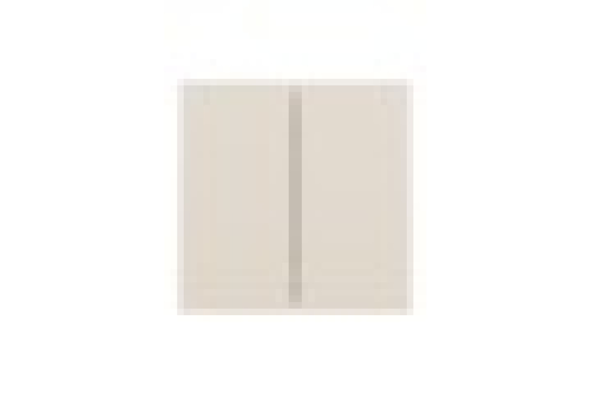 Вимикач 2-клавішний, 10 А, 2 модулі, бежевий Unica New Studio (NU321144)