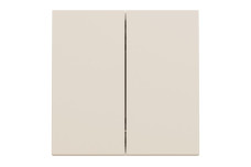 Вимикач 2-клавішний, 10 А, 2 модулі, бежевий Unica New Studio (NU321144)