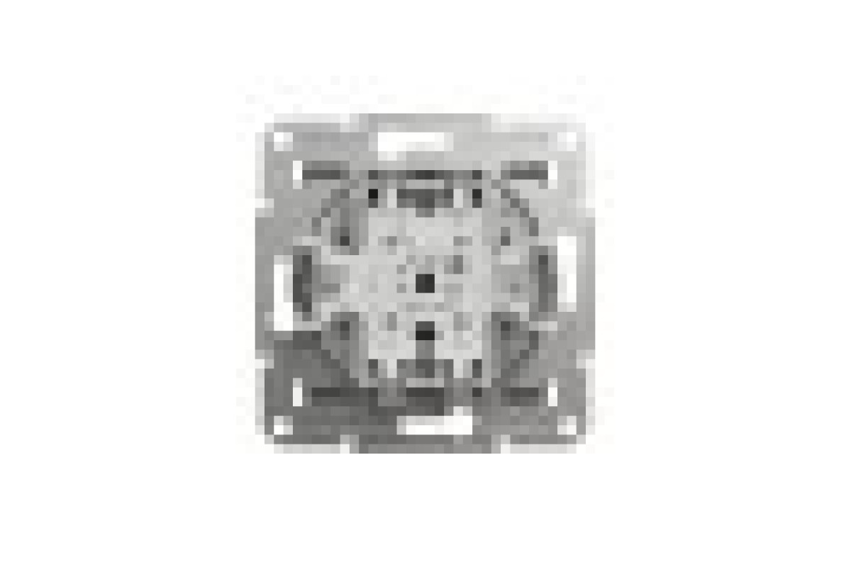 Вимикач двоклавішний самозажимний Asfora Алюміній (EPH0300161)