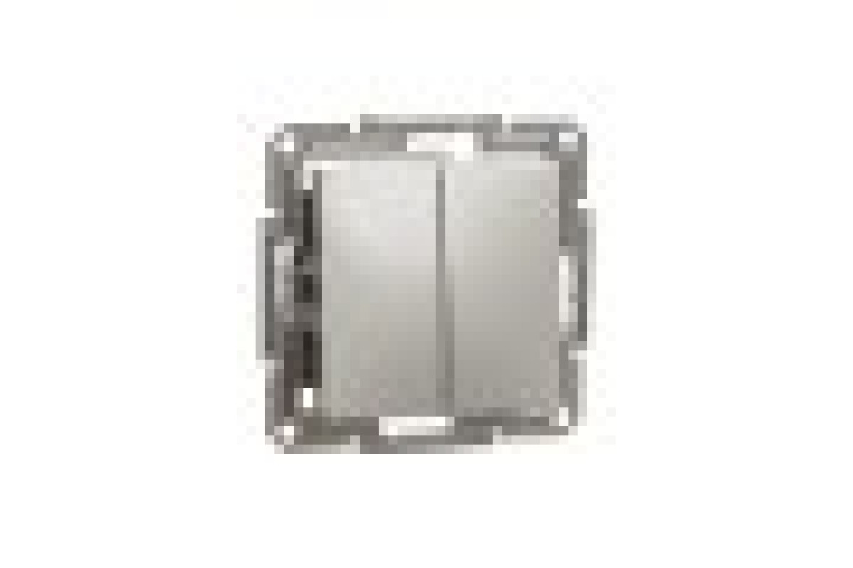 Вимикач двоклавішний самозажимний Asfora Бронза (EPH0300169)