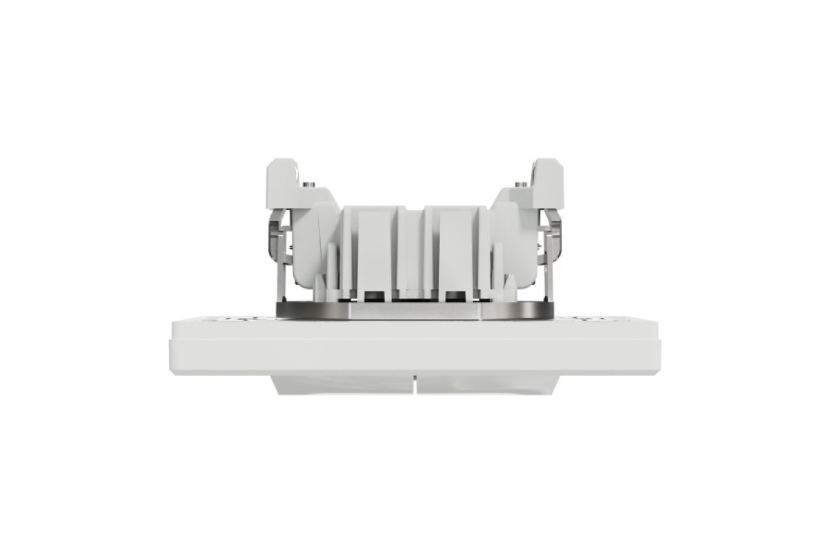 Вимикач двоклавішний самозажимний Білий Asfora (EPH0300121)