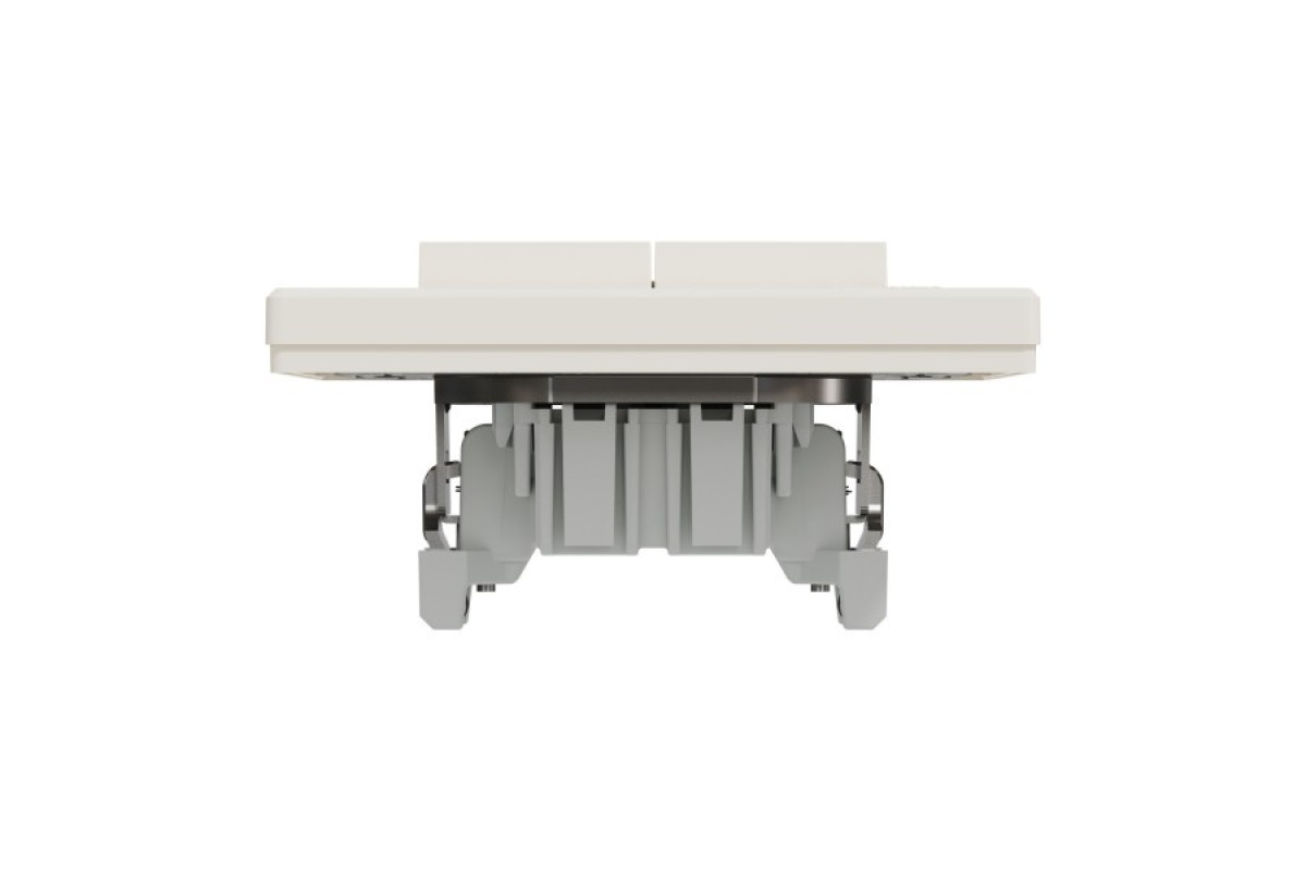 Вимикач двоклавішний самозажимний Крем Asfora (EPH0300123)