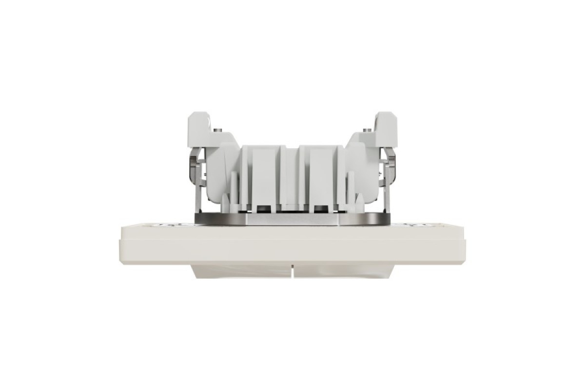 Вимикач двоклавішний самозажимний Крем Asfora (EPH0300123)