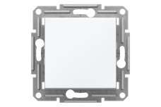 Вимикач двухполюсний, білий, Asfora, без рамки (EPH0270121)