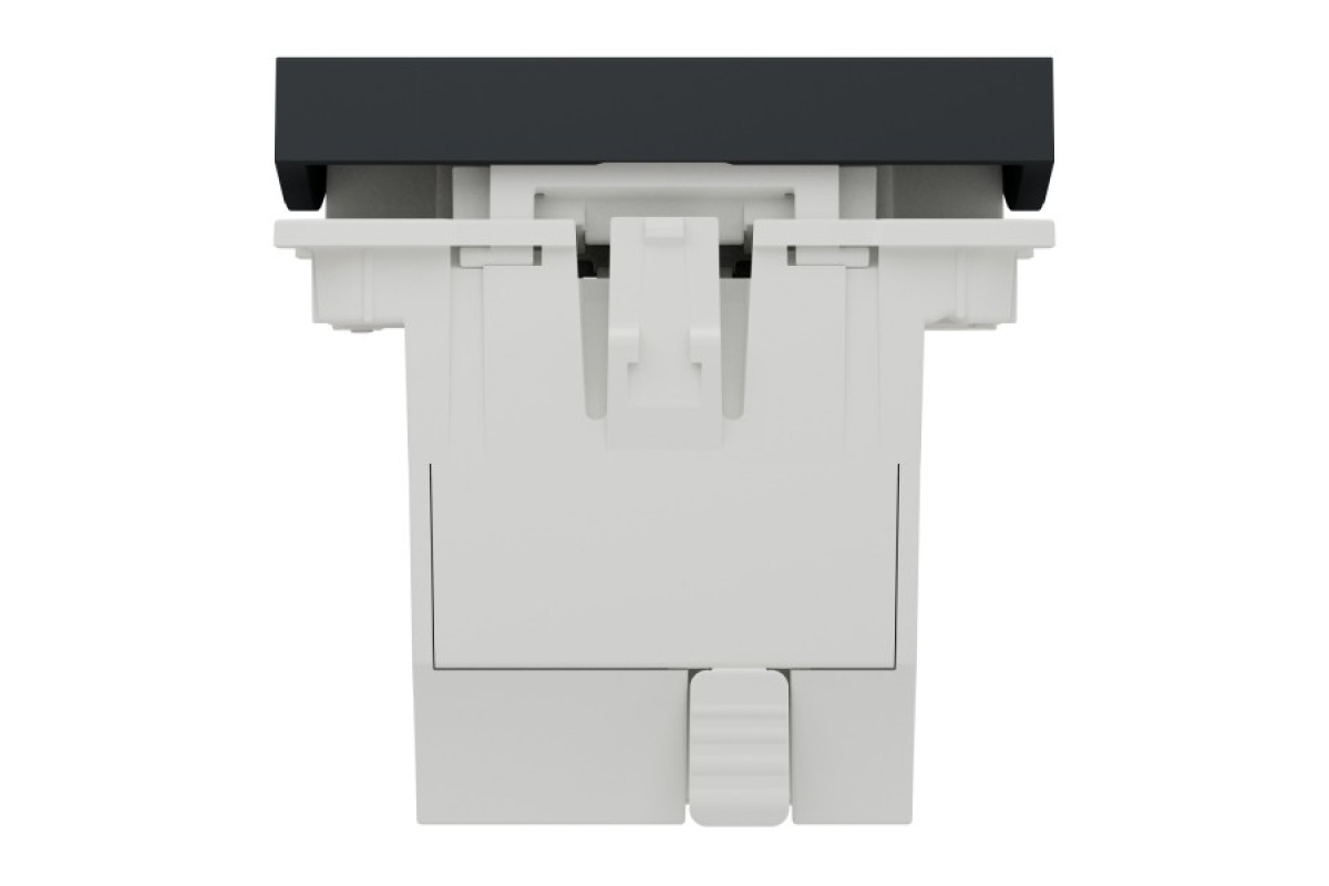 Вимикач для жалюзі 2-клавішний схема 4, 6А, 2 модулі антрацит (NU320854)