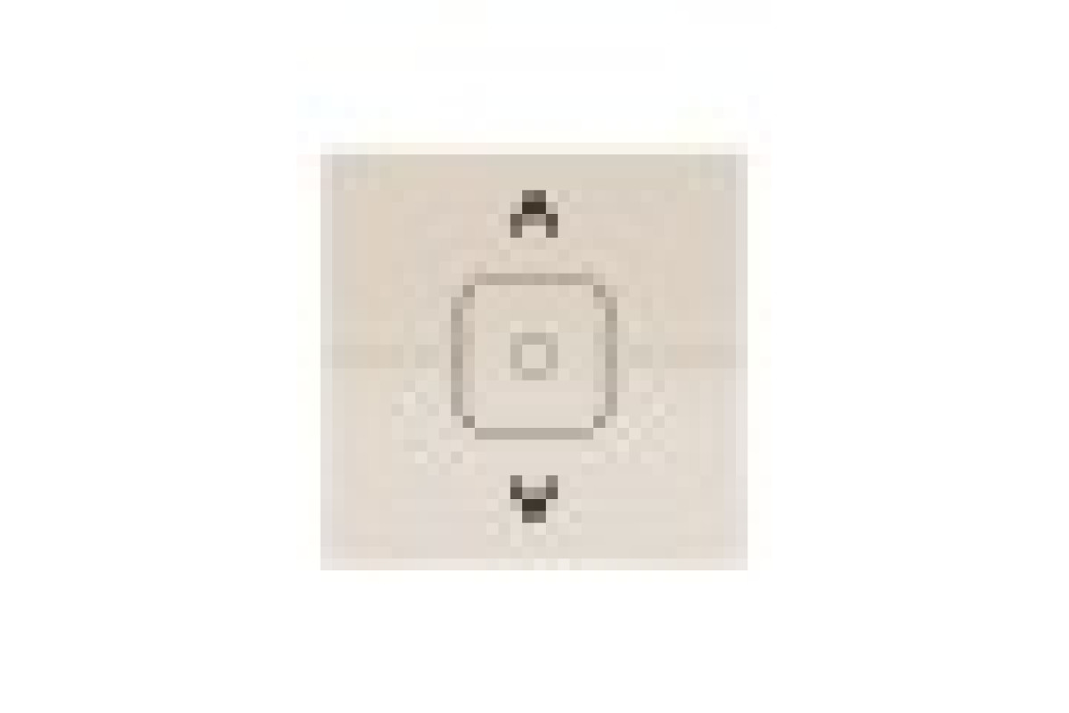 Вимикач для жалюзі 2-клавішний, 6А, 2 модулі, бежевий Unica New Studio (NU320844)