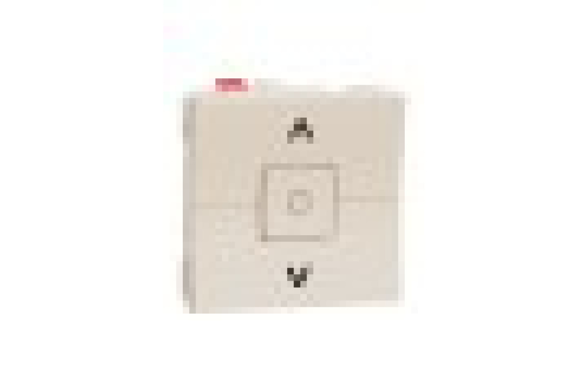 Вимикач для жалюзі 2-клавішний, 6А, 2 модулі, бежевий Unica New Studio (NU320844)