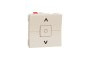 Вимикач для жалюзі 2-клавішний, 6А, 2 модулі, бежевий Unica New Studio (NU320844)