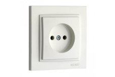 Розетка 1-а без заземлення, Mono Electric, DESPINA (білий) (102-190022-116)