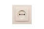 Розетка 1-а без заземлення, Mono Electric, DESPINA (крем) (102-170022-116)