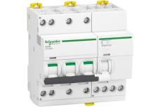 Диференційний автомат (АВДС) iCV40, 3P+N, 16A, крива C, 6кА, 300мА, ТИП AC (A9DE7716)