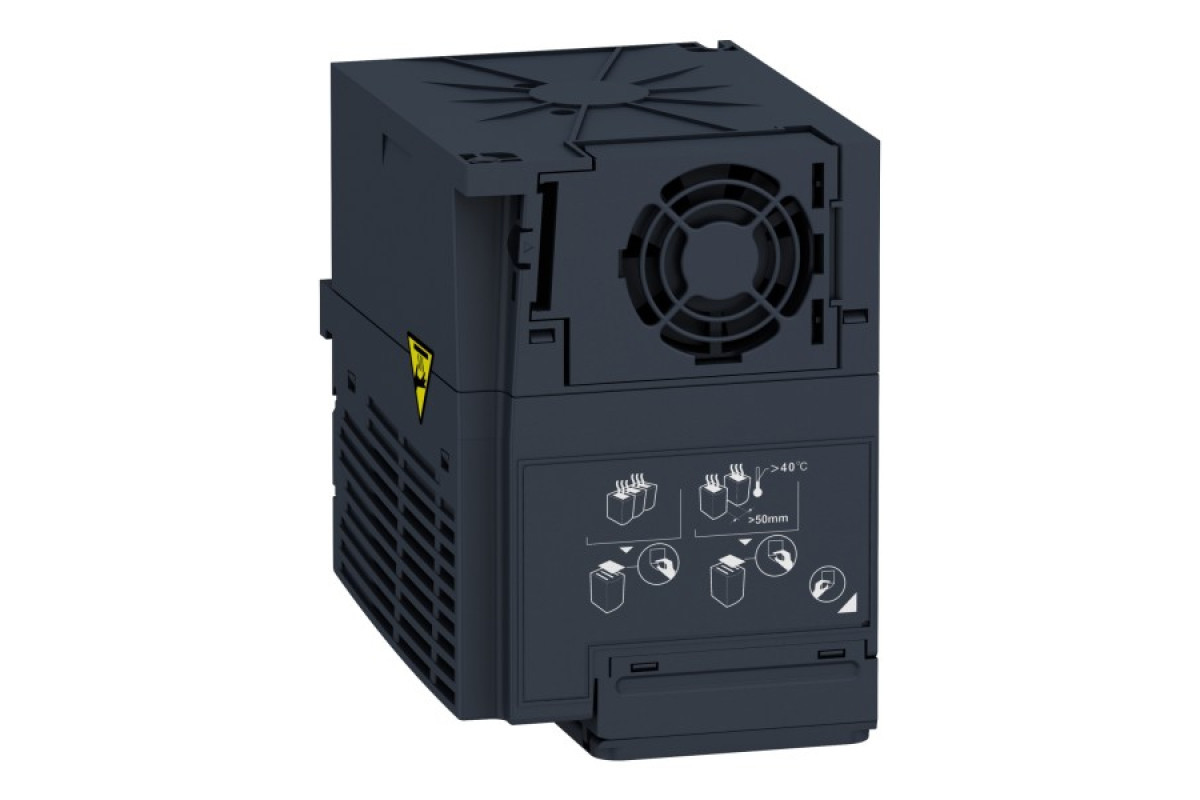 Перетворювач частоти ATV320C 0,75кВт 525-600В, компакт, без ЕМС-фільтру (ATV320U07S6C)