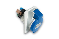 Панельна розетка кутова швидко-зажимна 16A 3P+N+PE 200-250В IP44 (PKY16F425)