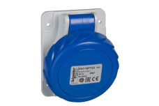 Панельна розетка кутова швидко-зажимна 16A 3P+N+PE 200-250В IP67 (PKY16F725)