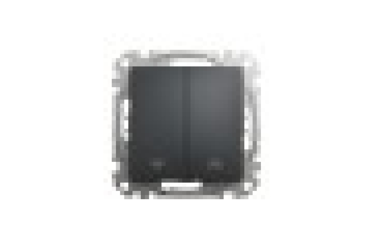 Вимикач для жалюзі Чорний Sedna Design (SDD114104)