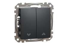 Вимикач для жалюзі Чорний Sedna Design (SDD114104)