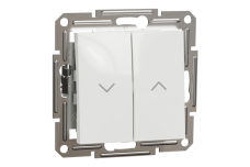 Вимикач для жалюзі, білий, Asfora, без рамки (EPH1370121)