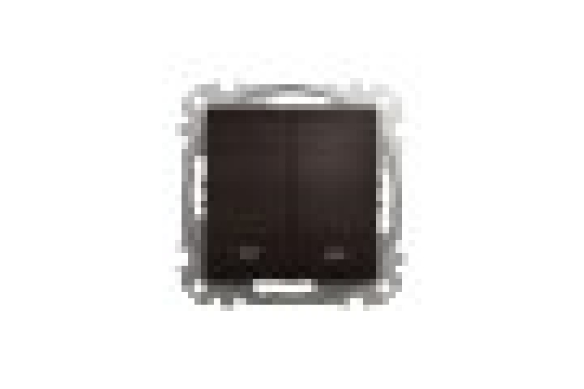 Выключатель для жалюзи, электронная блокировка 10 АХ, Венге Sedna Elements (SDD181104)