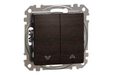 Вимикач для жалюзі, електронне блокування 10 АХ, Венге Sedna Elements (SDD181104)