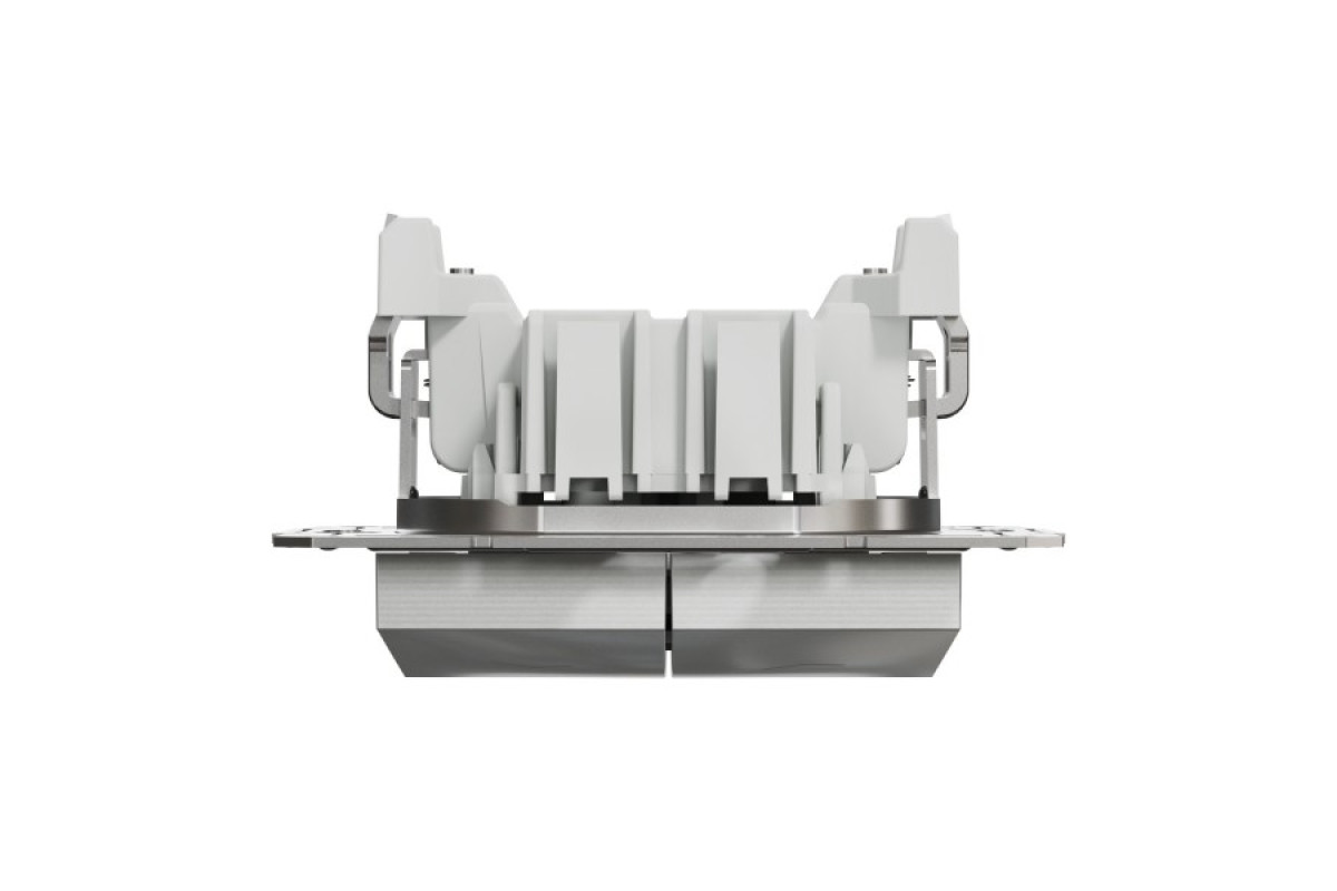 Вимикач для жалюзі, Самозажимний, Asfora Алюміній (EPH1300161)