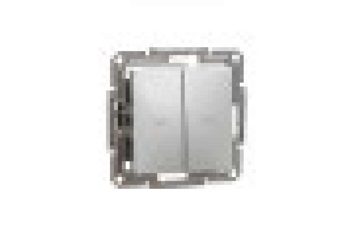 Вимикач для жалюзі, Самозажимний, Asfora Алюміній (EPH1300161)