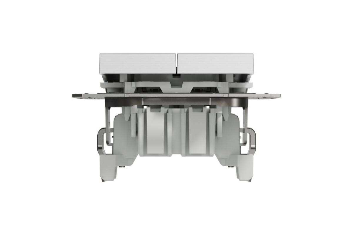 Вимикач для жалюзі, Самозажимний, Asfora Алюміній (EPH1300161)