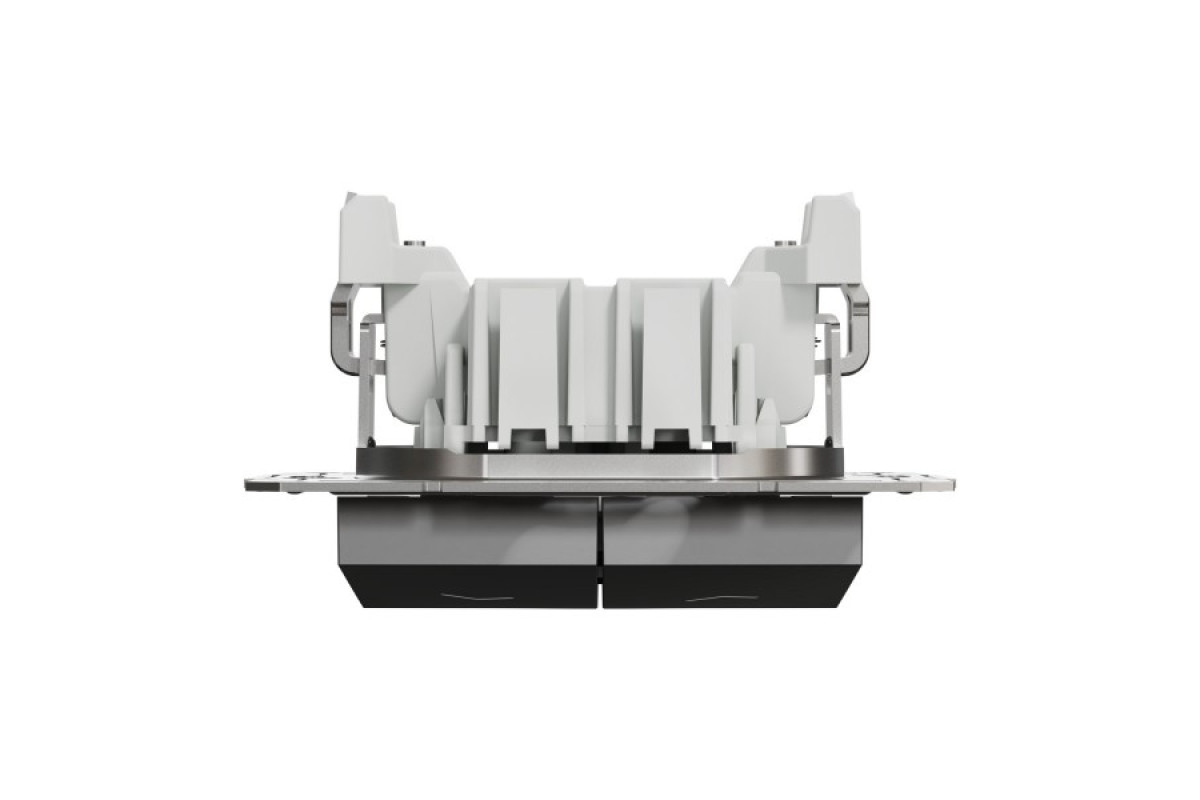 Вимикач для жалюзі, Самозажимний, Asfora Антрацит (EPH1300171)