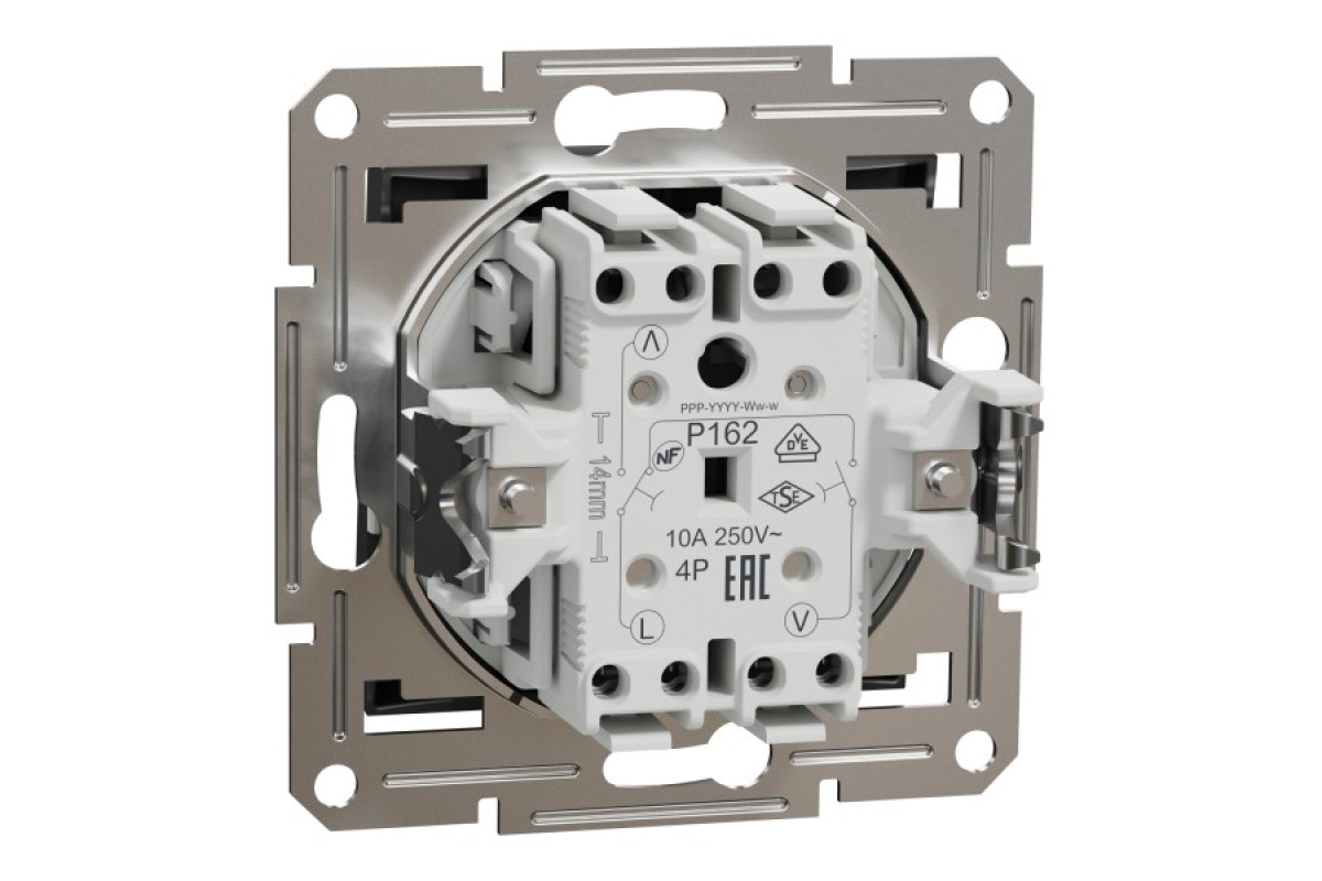 Вимикач для жалюзі, Самозажимний, Asfora Антрацит (EPH1300171)