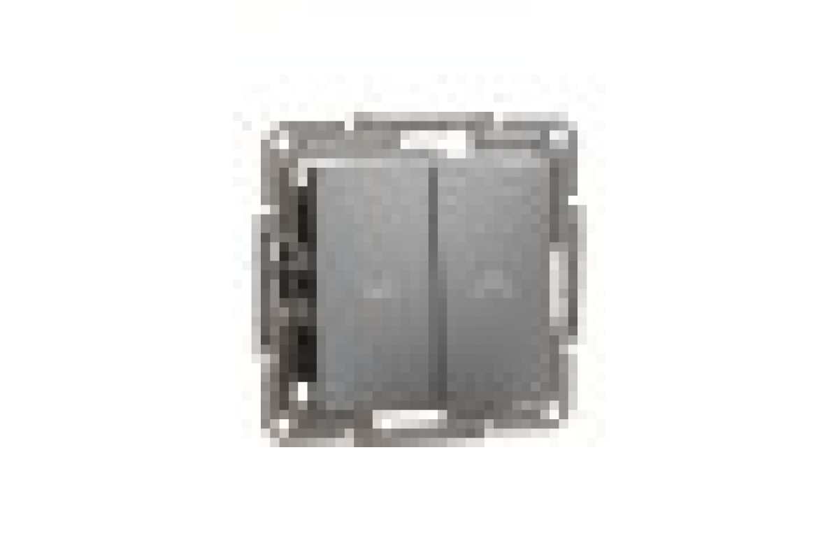 Вимикач для жалюзі, Самозажимний, Asfora Антрацит (EPH1300171)