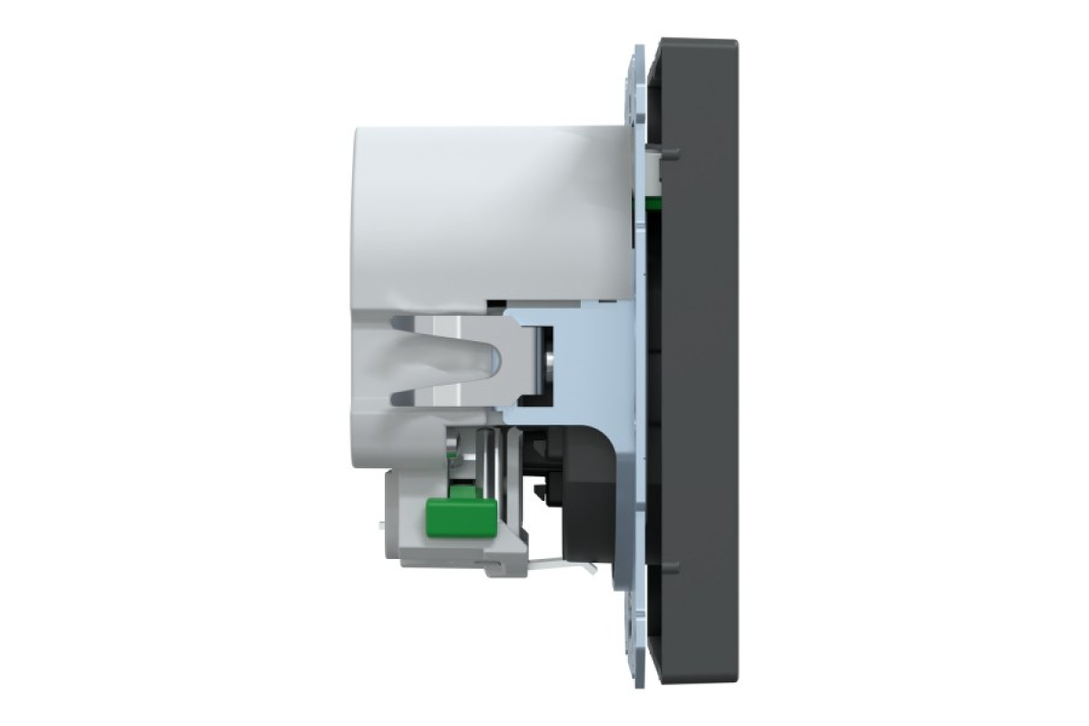 D-Life Розетка 16 A USB A+C 3 A, Антрацит (MTN2367-6034)