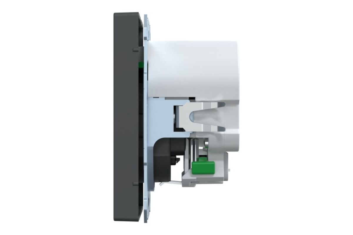 D-Life Розетка 16 A USB A+C 3 A, Антрацит (MTN2367-6034)