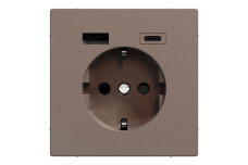 D-Life Розетка 16 A USB A+C 3 A, Мокко (MTN2367-6052)