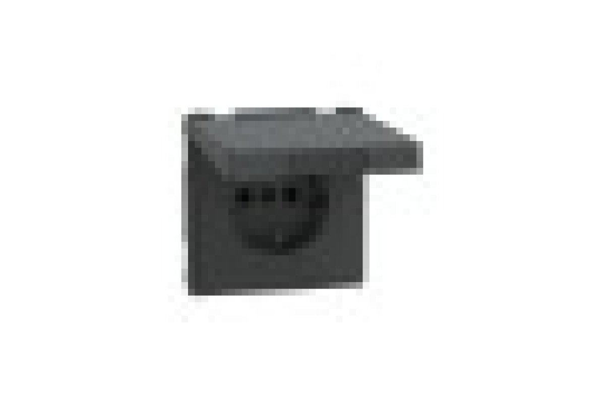 D-Life Розетка з заземленням і кришкою IP44 Антрацит (MTN2314-6034)