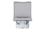 D-Life Розетка з заземленням і кришкою IP44 Нержавіюча сталь (MTN2314-6036)