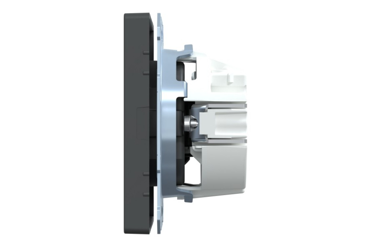 D-Life Розетка з заземленням і шторкою Антрацит (MTN2300-6034)