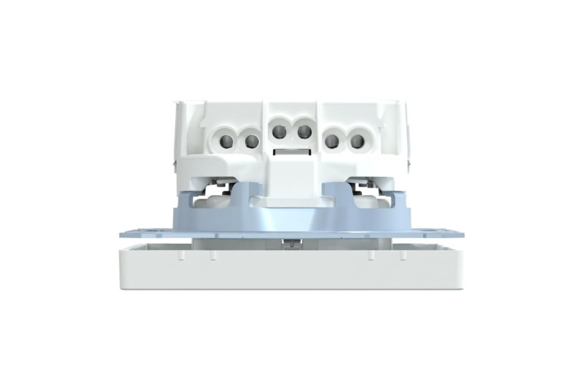 D-Life Розетка з заземленням і шторкою Білий лотос (MTN2300-6035)