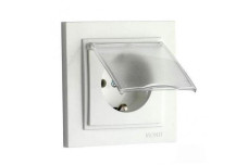 Розетка 1-а з заземленням і кришкою, Mono Electric, DESPINA (СЛОНОВА КІСТКА) (102-010021-118)