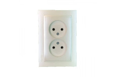 Розетка 2-а без заземлення, Mono Electric, DESPINA (перлина) (102-252505-121)